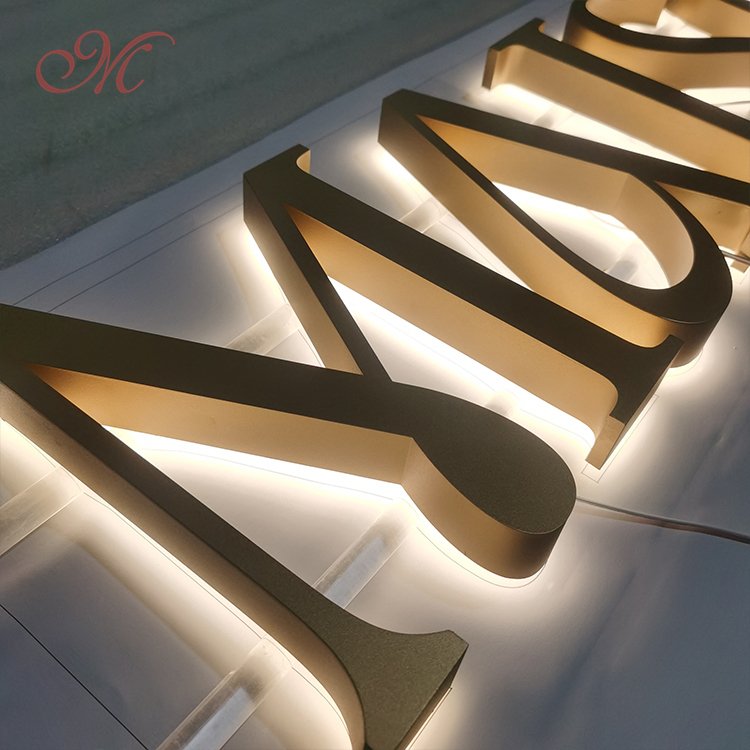 Custom Sample Free Shop Storefront LED Signage Board LED Commercial Signs Letter Metal Advertising Sign