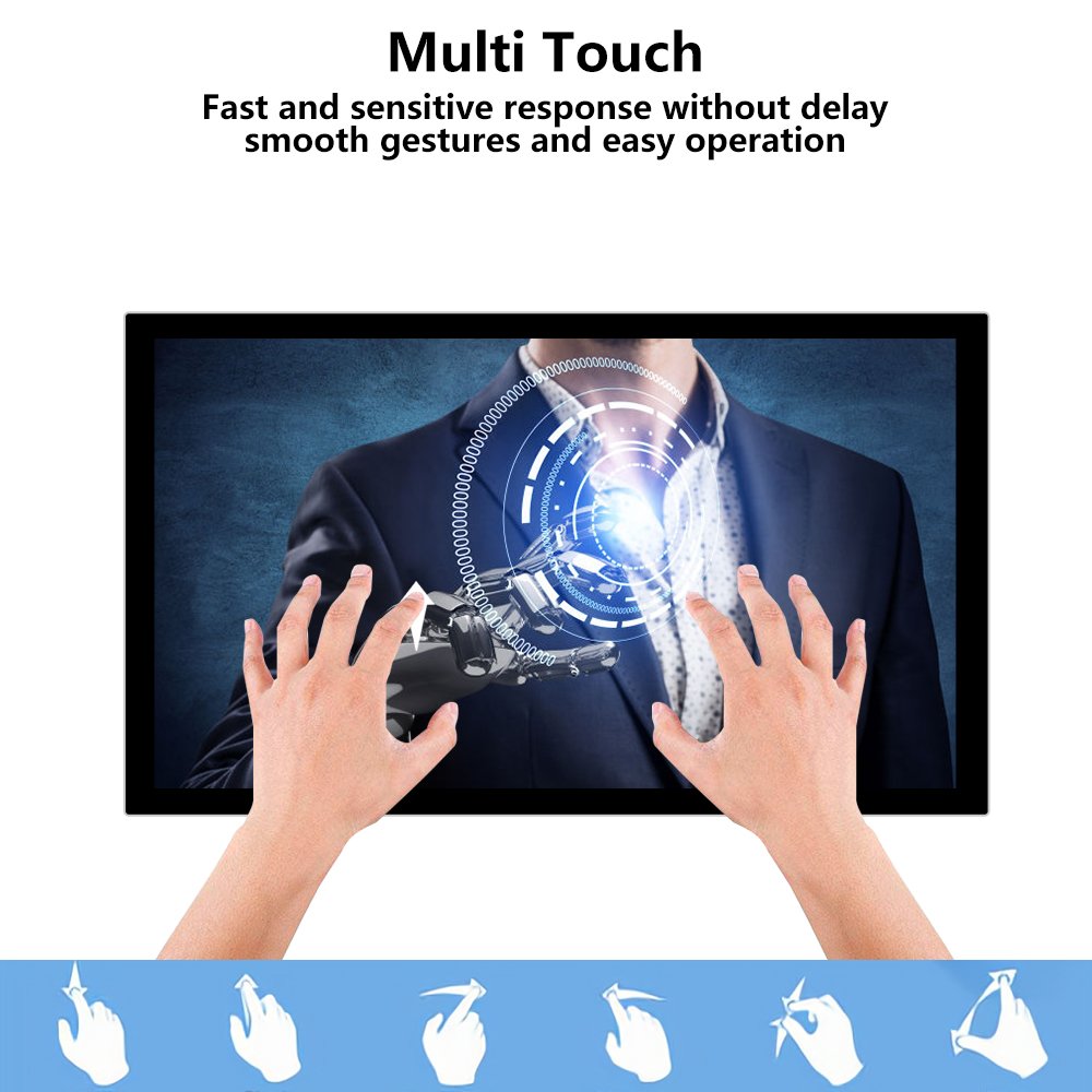 LCD Monitor USB Media Player 18.5 Inch For Advertising Player LCD TV Player WIFI Digital Signage Touch Screen Kiosk