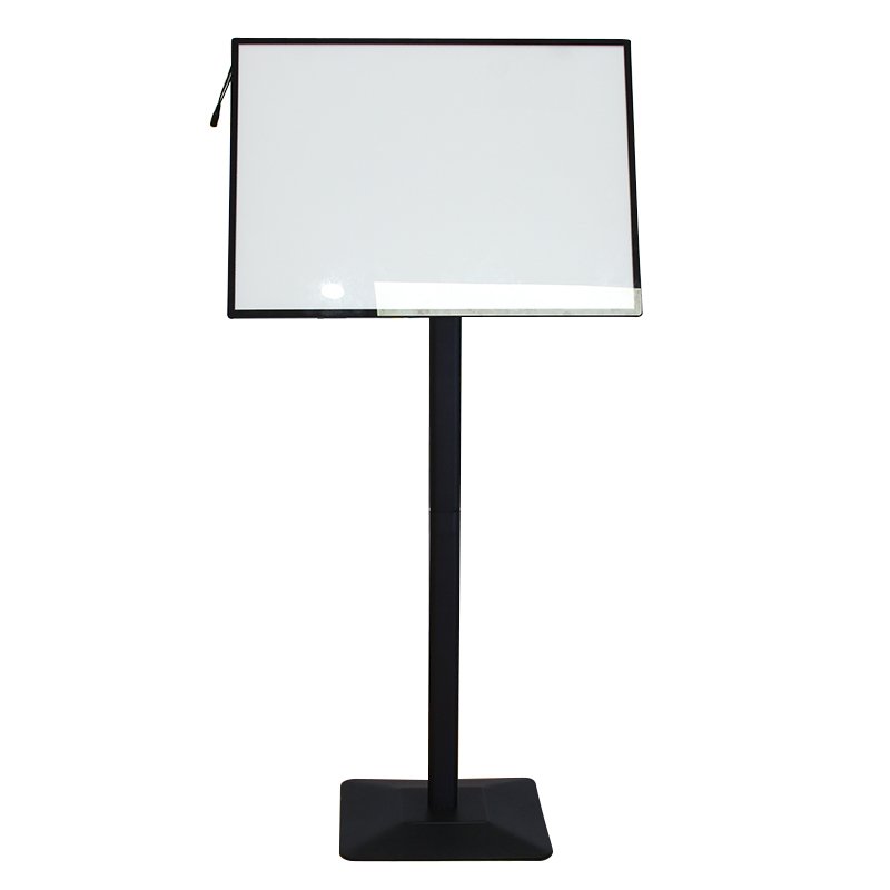 Popular model steel LED display restaurant menu light box A2 metal hole menu board