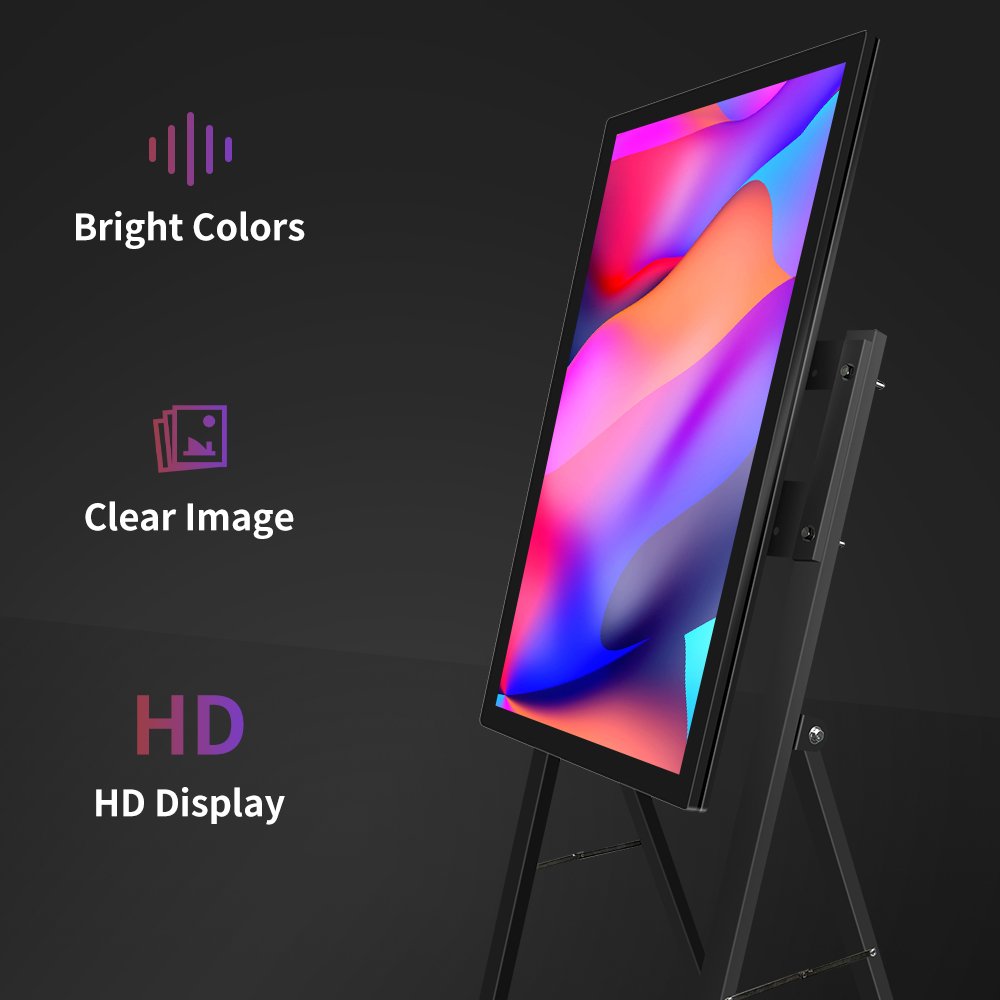 Tilt foldable up Stand 32" inch LED LCD Poster capacitive touchscreen advertising display touch menu board touchscreen kiosk