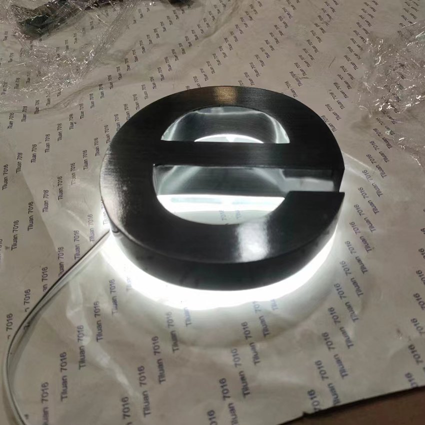 Custom 3D Backlight Light Up Led Letter Sign Business 3D Logo Custom Sign Letter Advertising Sign Board