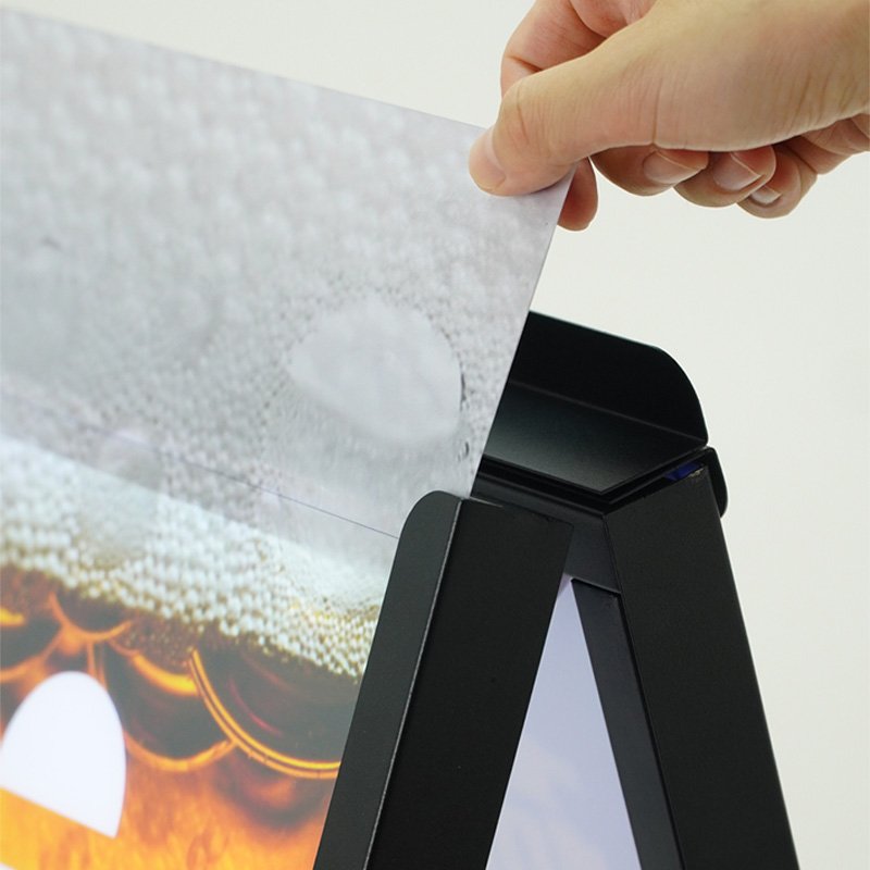 waterproof medal a-frames for double sided open house business sign led display 24" x 36" i/s top load for night market bar