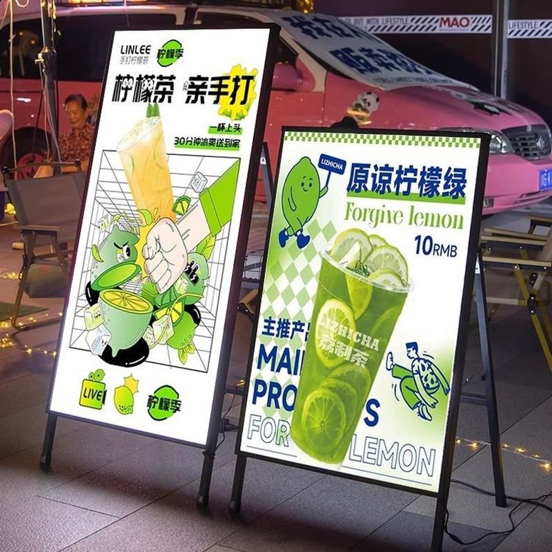 good reputation shopping malls Ultra-thin light box A stand led menu board poster frame discount board Led Frame Light Box