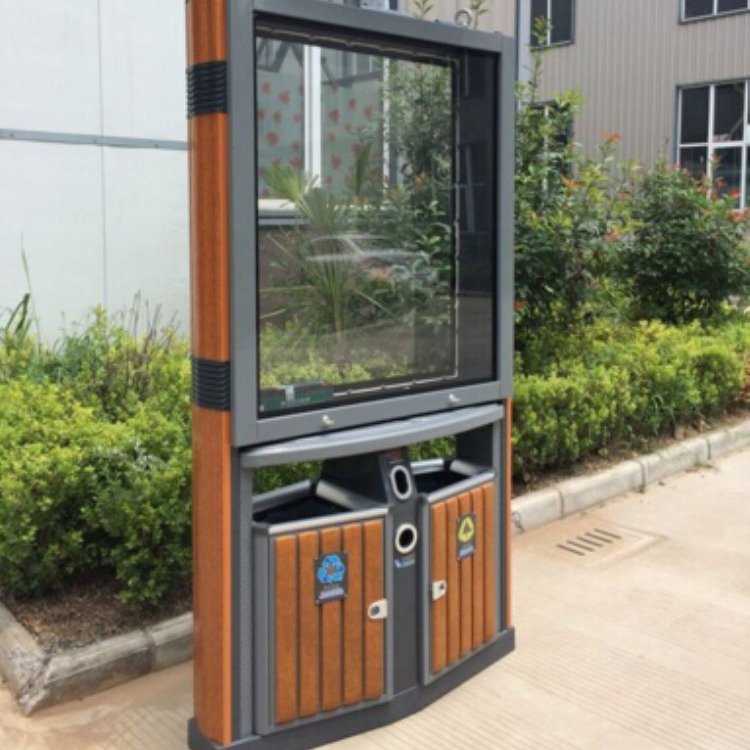 Double Side Standing Advertisement Board for Street Road Solar Power System illuminated sign LED Light Box