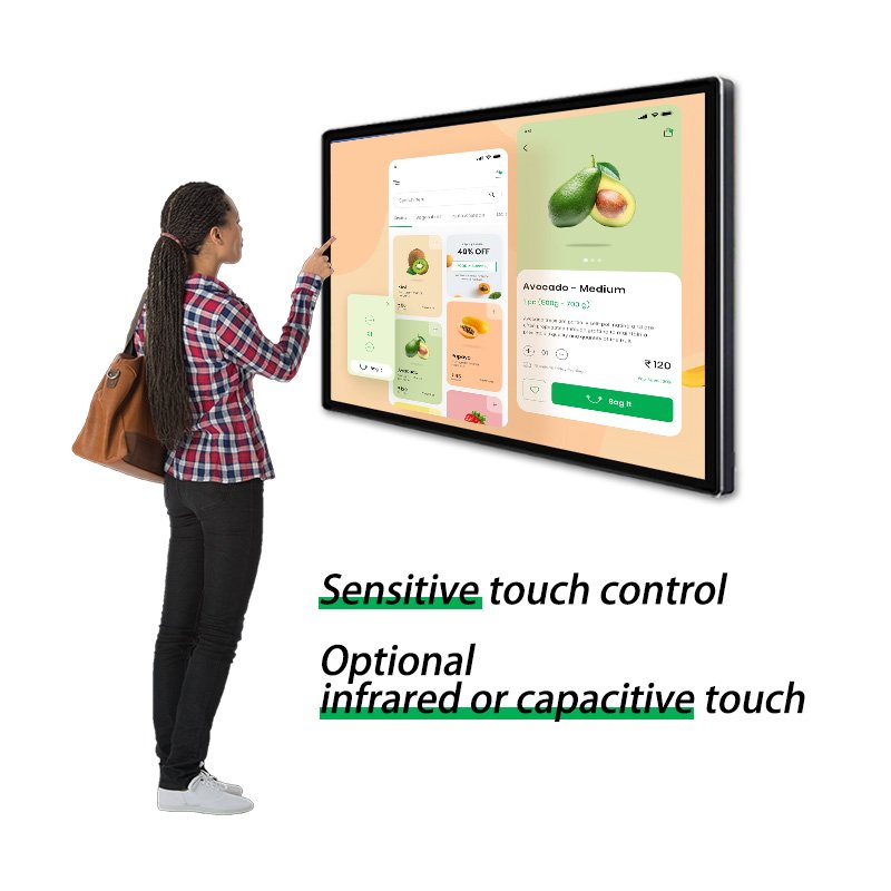 32 inch touch screen wall mount pc digital advertising board lcd interactive smart board touch tv