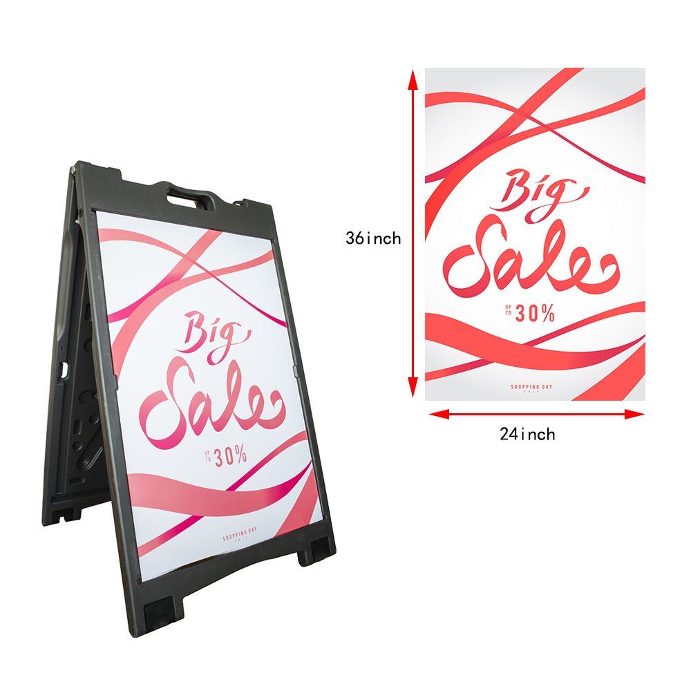 Water injection A frame display sidewalk advertising board