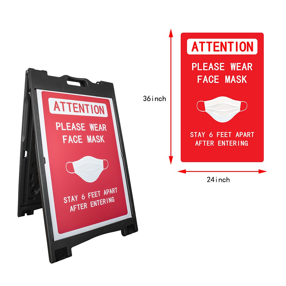 Water injection A frame display sidewalk advertising board