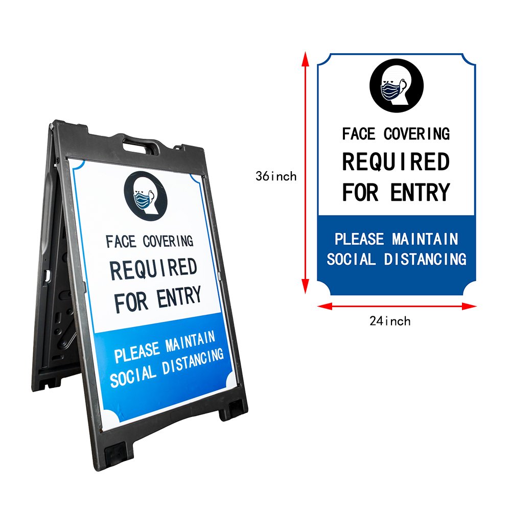 Water injection A frame display sidewalk advertising board