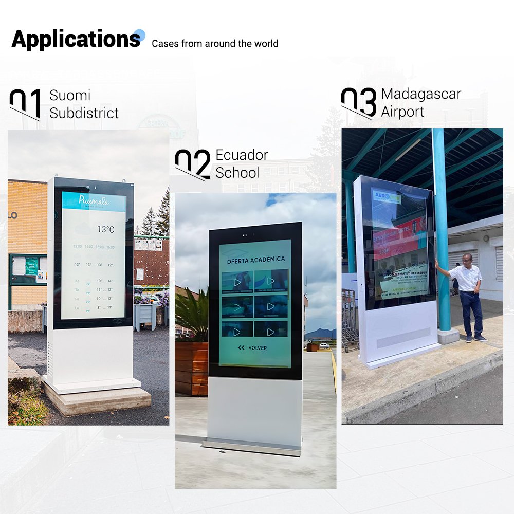 55" High Brightness LCD Digital Menu Board 3000 Nits 24/7 Operation for Quick Service Restaurants