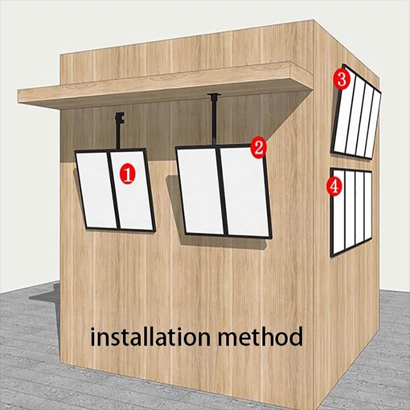 LED Snap Frame Aluminum and Acrylic Menu Board advertising Sign Wall-Mounted Restaurant glass light Box for Indoor Advertising