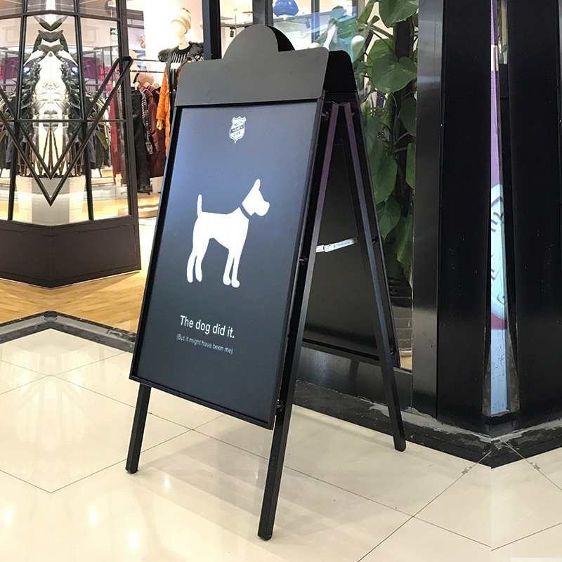 Cheap Steel Double Side A-frame Snap Open Sign A1 Advertising Poster Display Board Portable Board Metal Frame banner stand