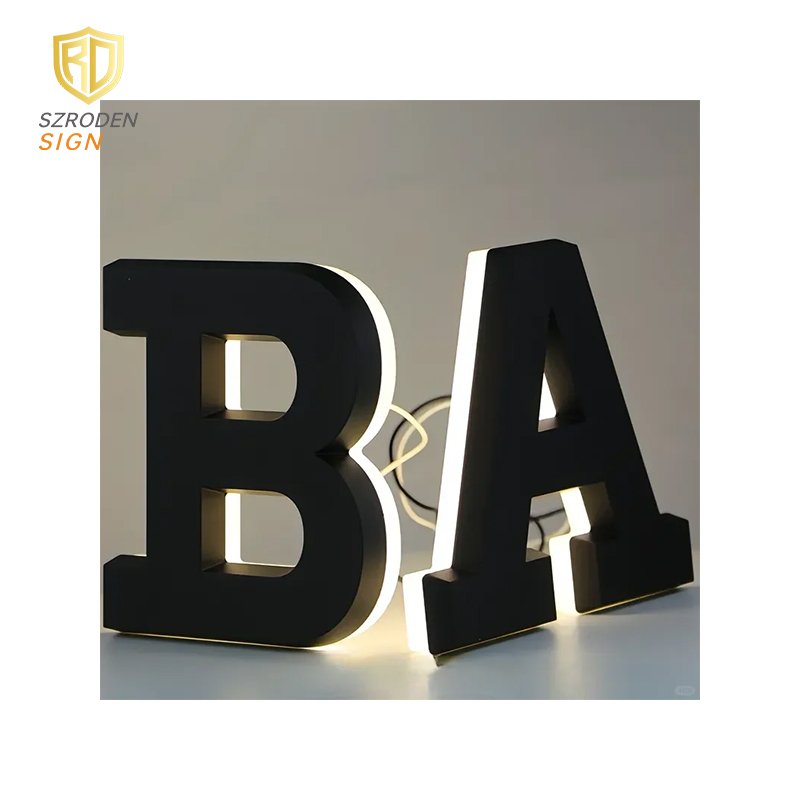 Popular HOT Free Pattern Customized 3D Channel Letter Sign Shop Name Logo Board Designs Advertising Business Back lit Letter