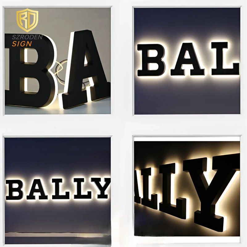 Popular HOT Free Pattern Customized 3D Channel Letter Sign Shop Name Logo Board Designs Advertising Business Back lit Letter