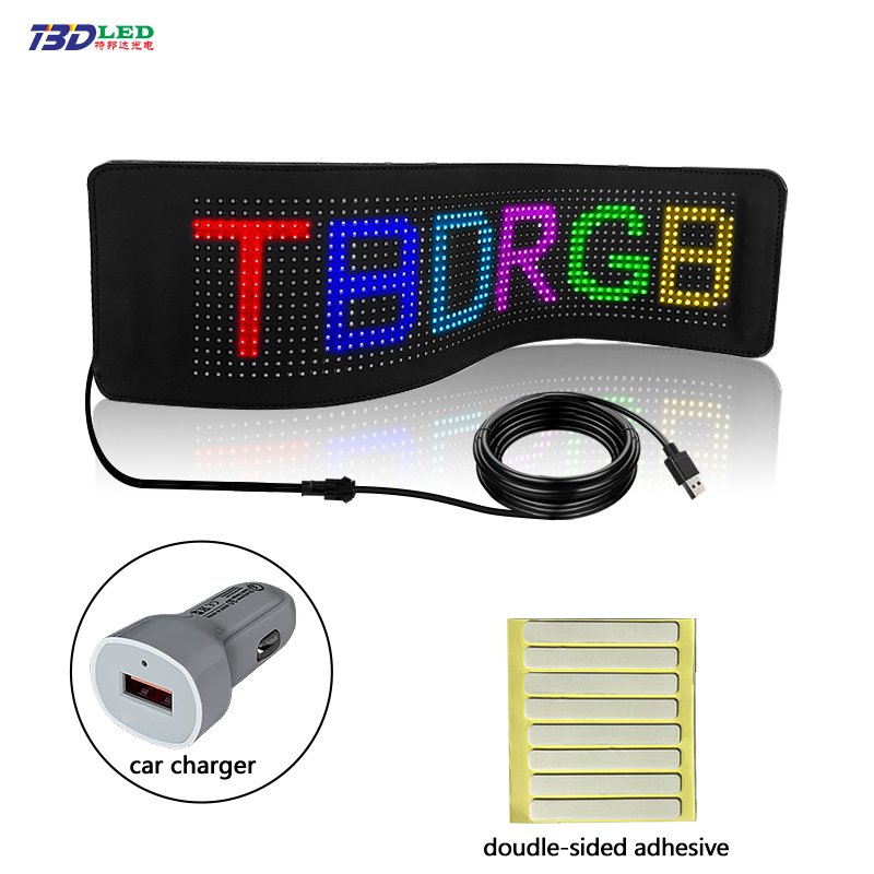 Smart LED logo car logo for Bluetooth application flexible scrolling LED matrix panel used for LED display boards in stores