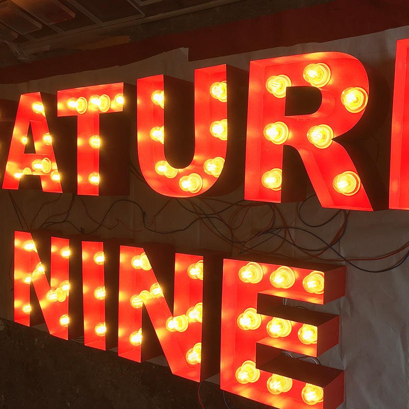 Custom Neon Light Marquee Letter Advertise Light Box Mirror Infinite Light Luminous Character