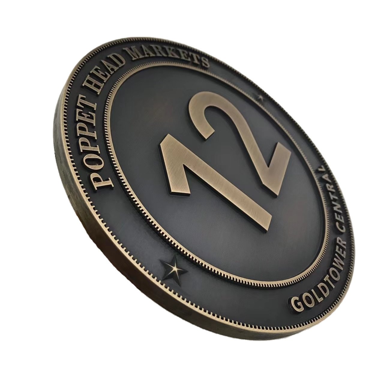 Bronze medal custom-made custom metal embossed door plate pure copper aluminum engraving unit billboard antique bronze medal