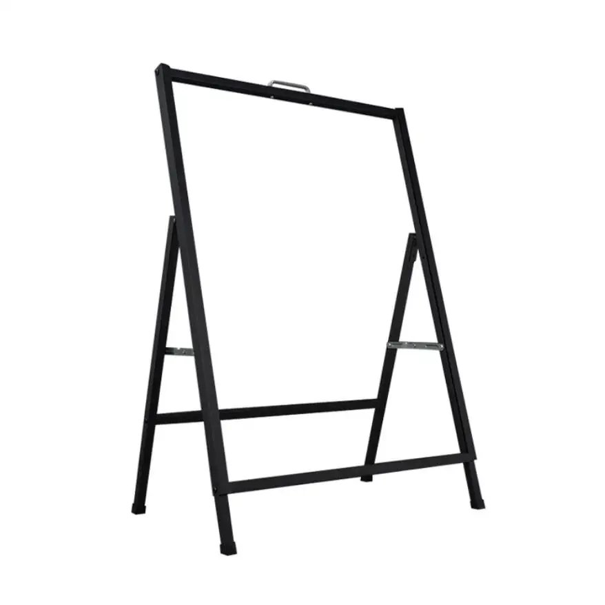 Shop sidewalk displays advertising boards poster stands a-frame sign black floor-standing display vertical poster 'a' board adv