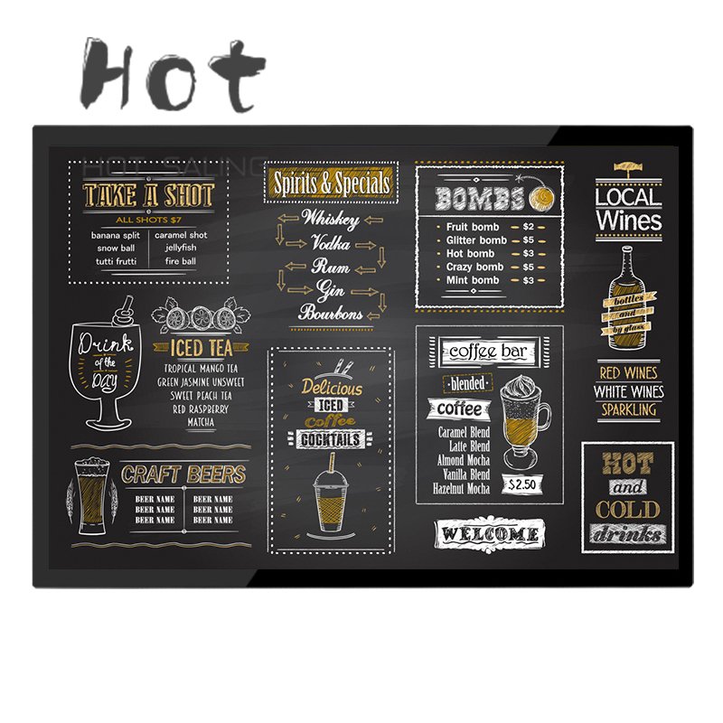 china shenzhen sunchip factory price high quality 43/55 inch android menu board display for kfc/subway