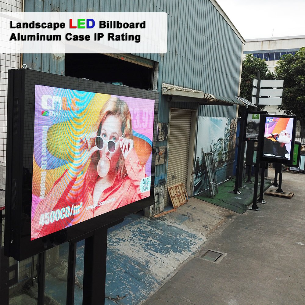 LED billboard Outdoor LED advertising screen 3 to 10 sqm Street Pole LED Advertising digital signage Player IP65