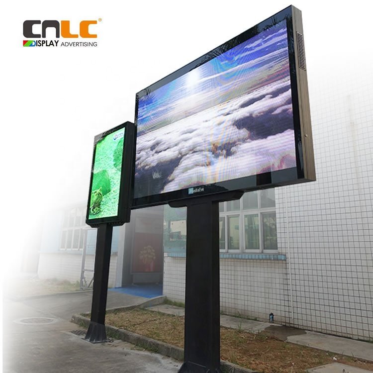 LED billboard Outdoor LED advertising screen 3 to 10 sqm Street Pole LED Advertising digital signage Player IP65