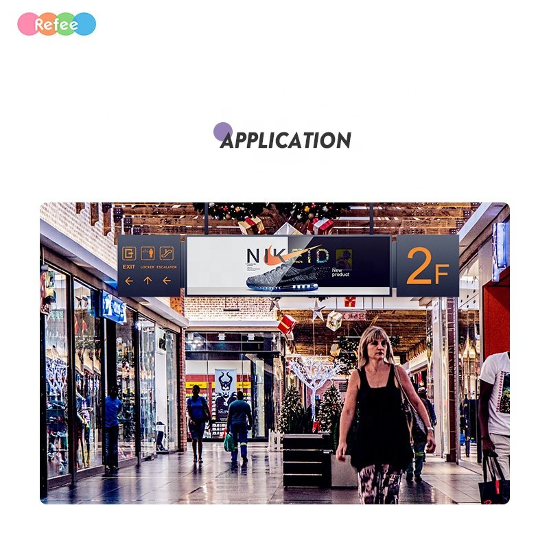 Traffic LCD screen subway direction wayfinding floor guide advertising display led logo sign board
