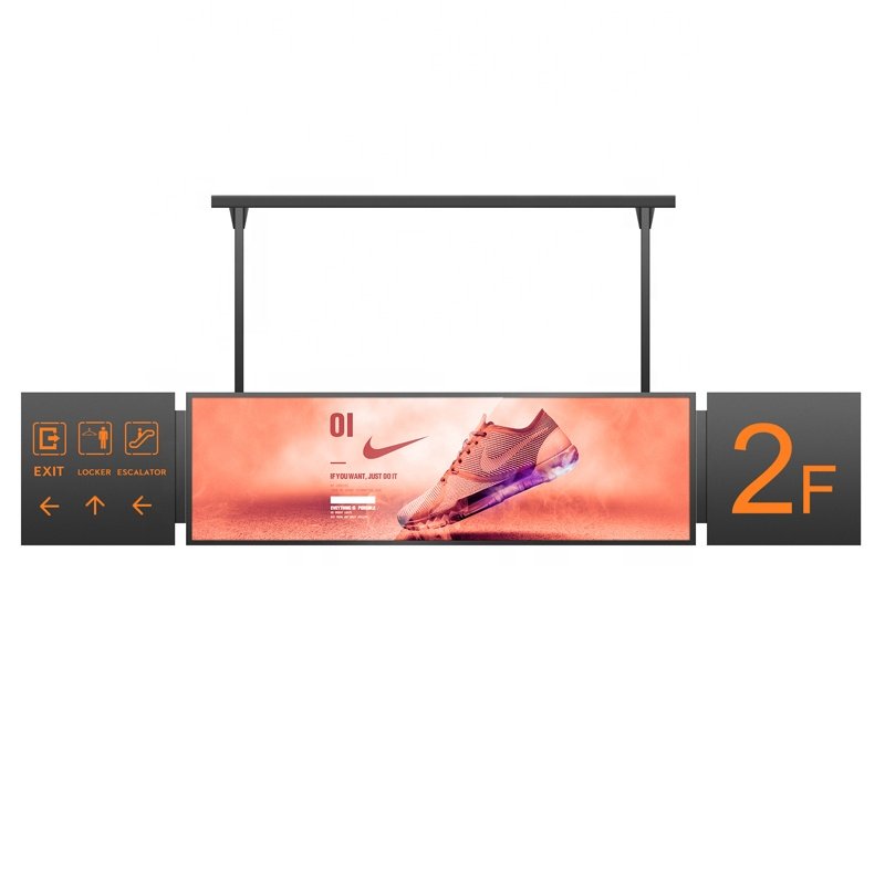 Traffic LCD screen subway direction wayfinding floor guide advertising display led logo sign board