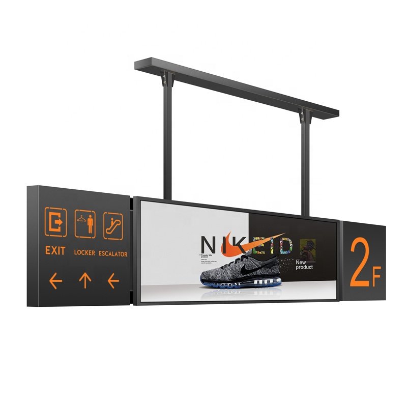 Traffic LCD screen subway direction wayfinding floor guide advertising display led logo sign board