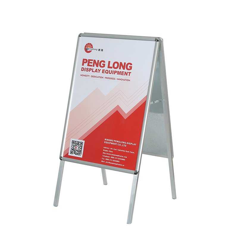 Hot selling A board stand 25mm round corner poster stand cheap advertising pavement double sign