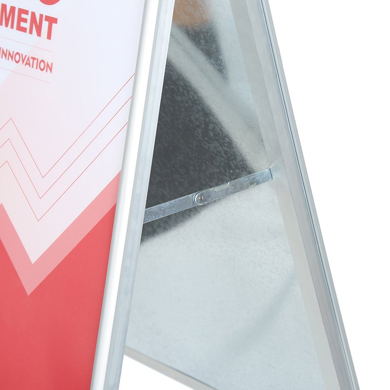 Hot selling A board stand 25mm round corner poster stand cheap advertising pavement double sign