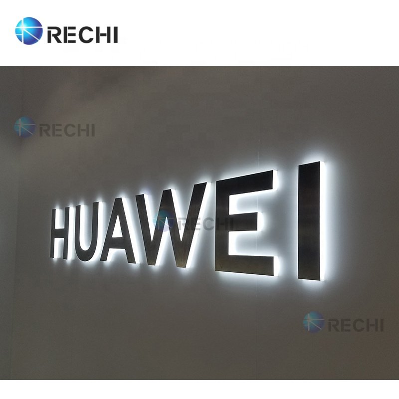 RECHI 3D Led Light Sign Channel Letter Sign For Mobile Phone Shop Fascia Advertising 3D LED Illuminated Electronic Logo Sign