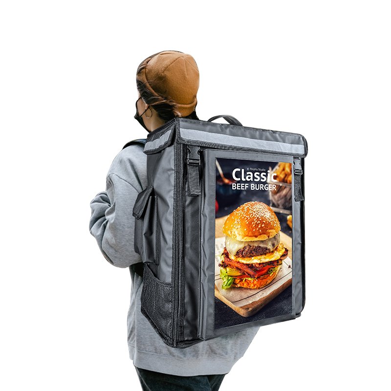 Hot Sale Portable Bluetooth Advertising Display Backpack Large Capacity LCD Aluminium Outdoor Connectable Billboards