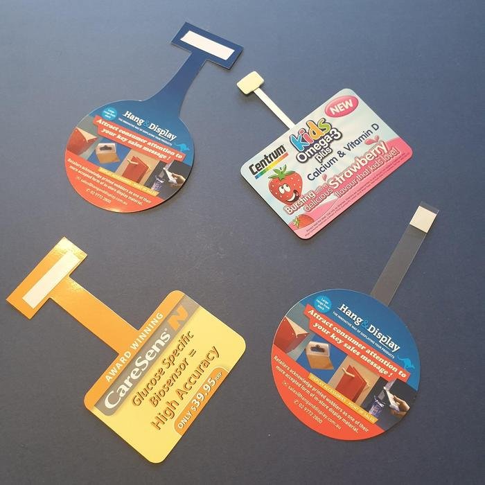 Supermarket Advertising PVC Shelf Talker Display Shelf Wobbler