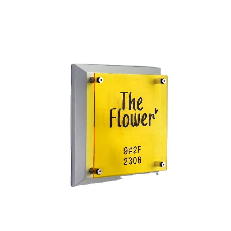 Custom Acrylic sign Organic glass advertising board Acrylic doorplate