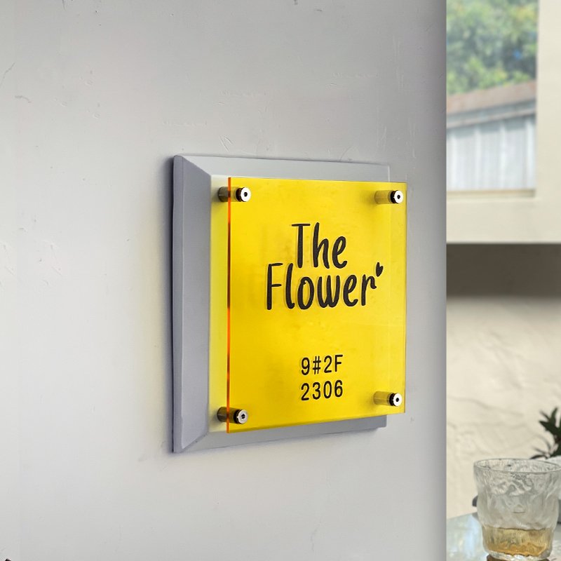 Custom Acrylic sign Organic glass advertising board Acrylic doorplate