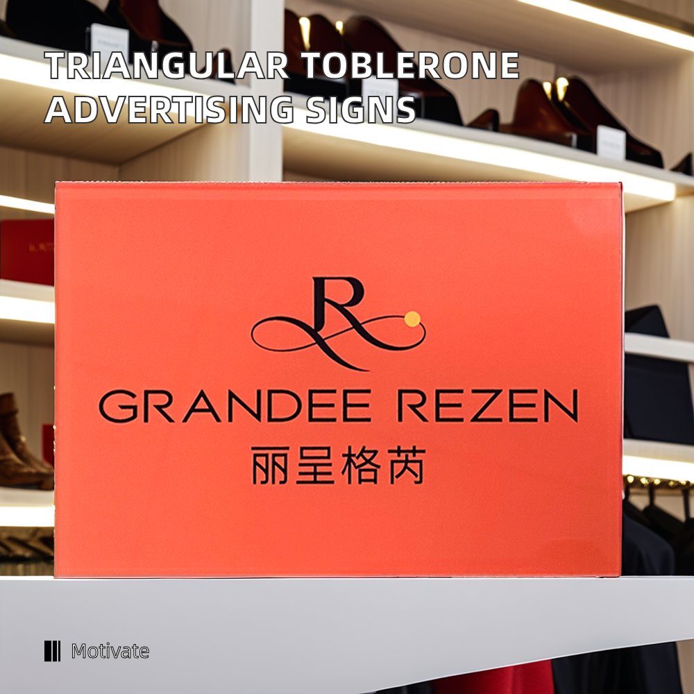 Triangular Toblerone Advertising Signs for Effective Visibility