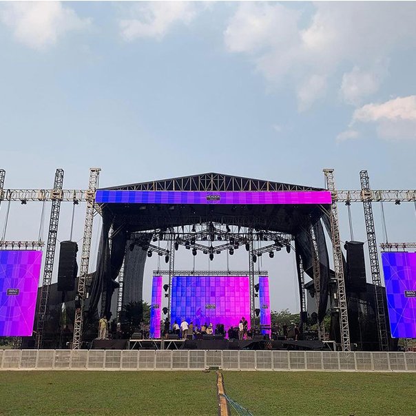night club thin p1.86 p2 p2.5 p4 giant indoor led board display for stage event
