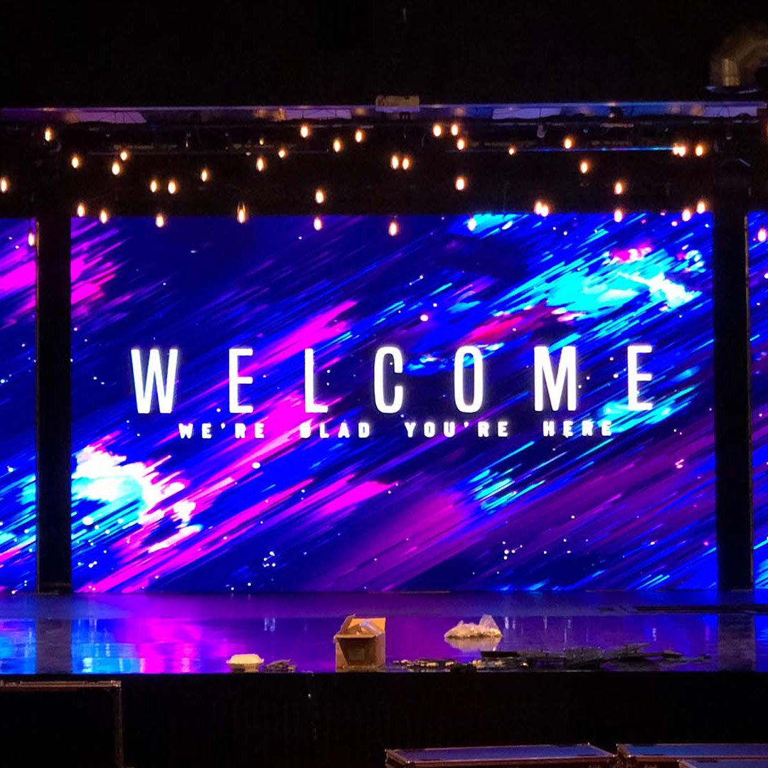 night club thin p1.86 p2 p2.5 p4 giant indoor led board display for stage event