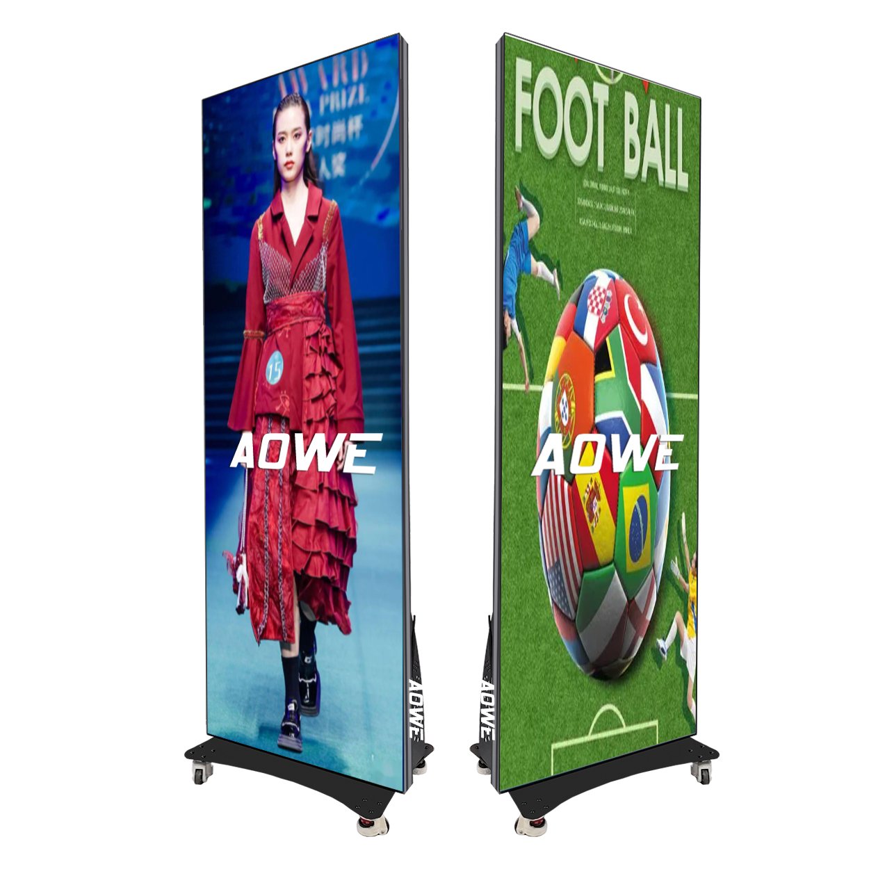 commercial service video movies led screen indoor advertising board led poster display for wedding rentals