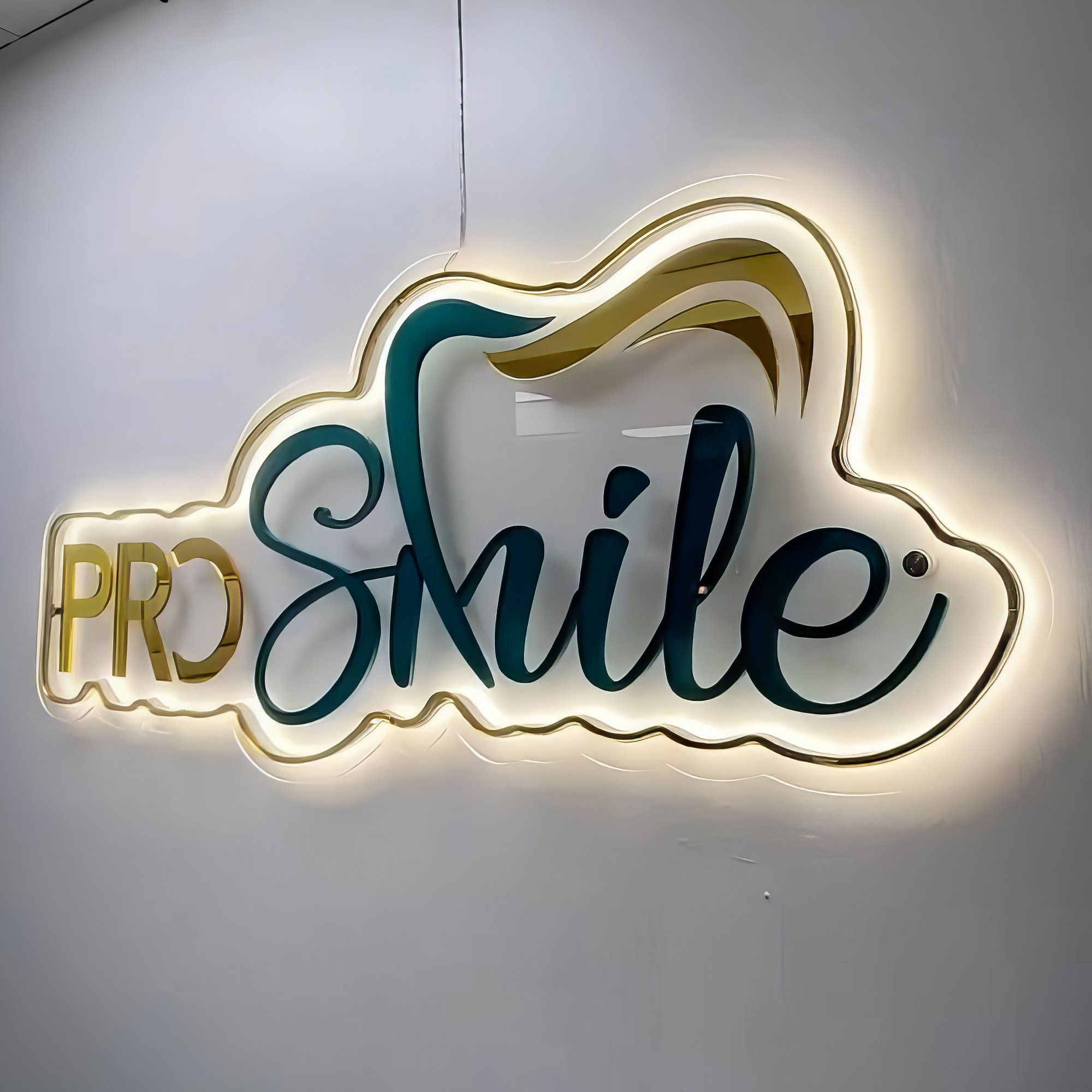 Dropshipping Indoor Hanging Backlit 3d logo led Letters display Custom 3D LED Acrylic business signs For Office Beauty Bar Decor