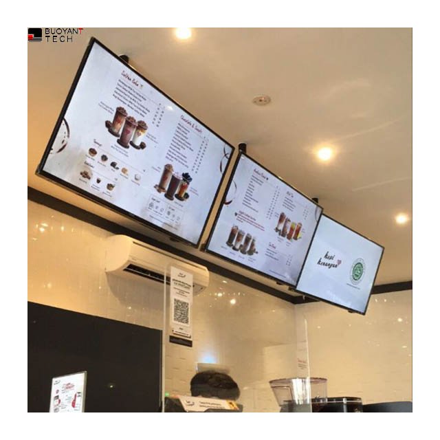Pizza Hamburger Cafe Menu Poster Board Wall Mounted Display Billboard Restaurant Led Menu Order Food Advertising Light Box