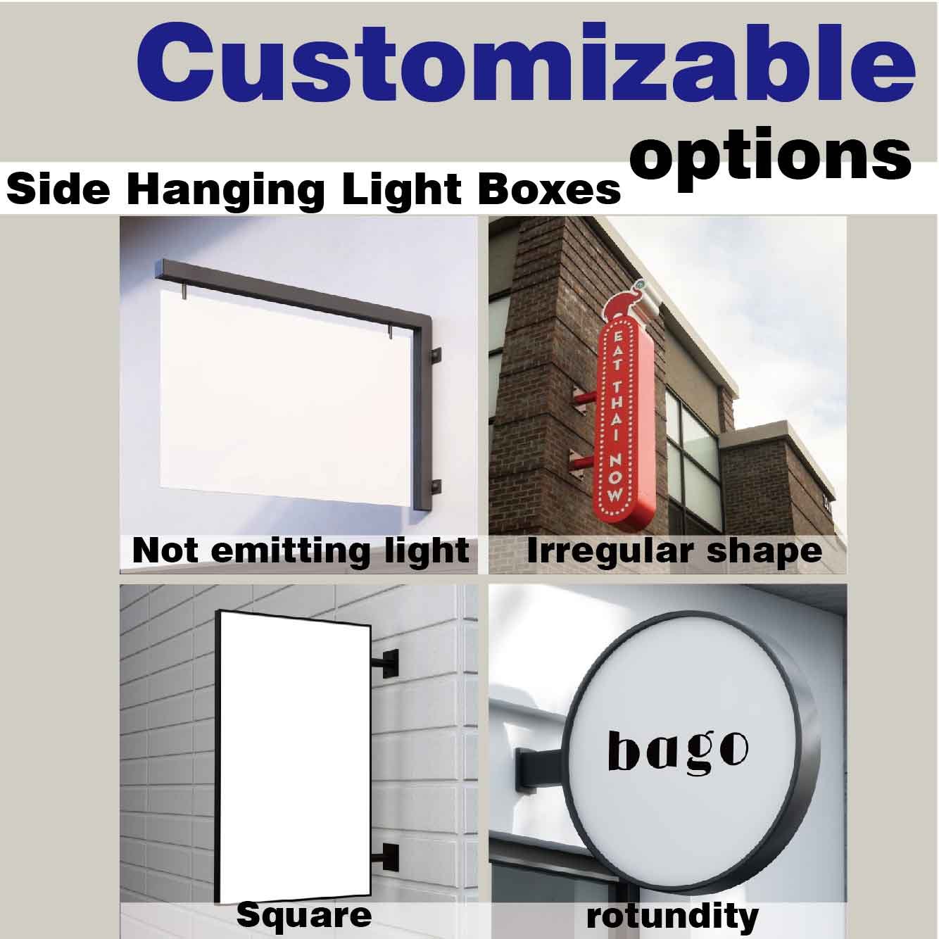 Custom Outdoor Advertising Light Box LED Sign Board for Outdoor Advertising