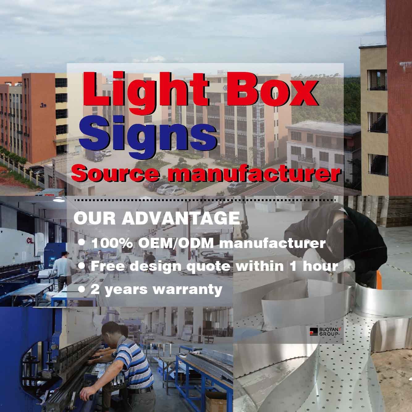Custom Outdoor Advertising Light Box LED Sign Board for Outdoor Advertising