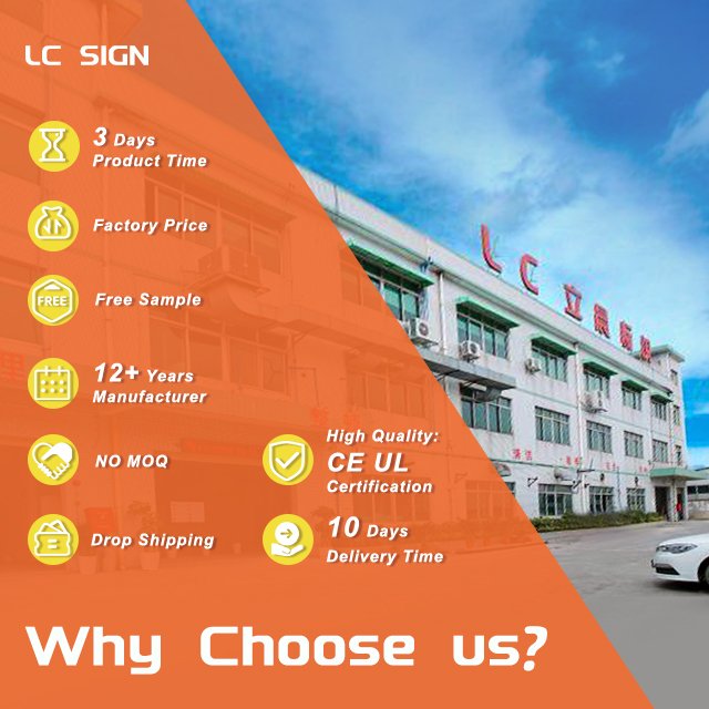 2020 New Acrylic Channel Letter Sign Led Light Board Manufactured 3D Signs Letters