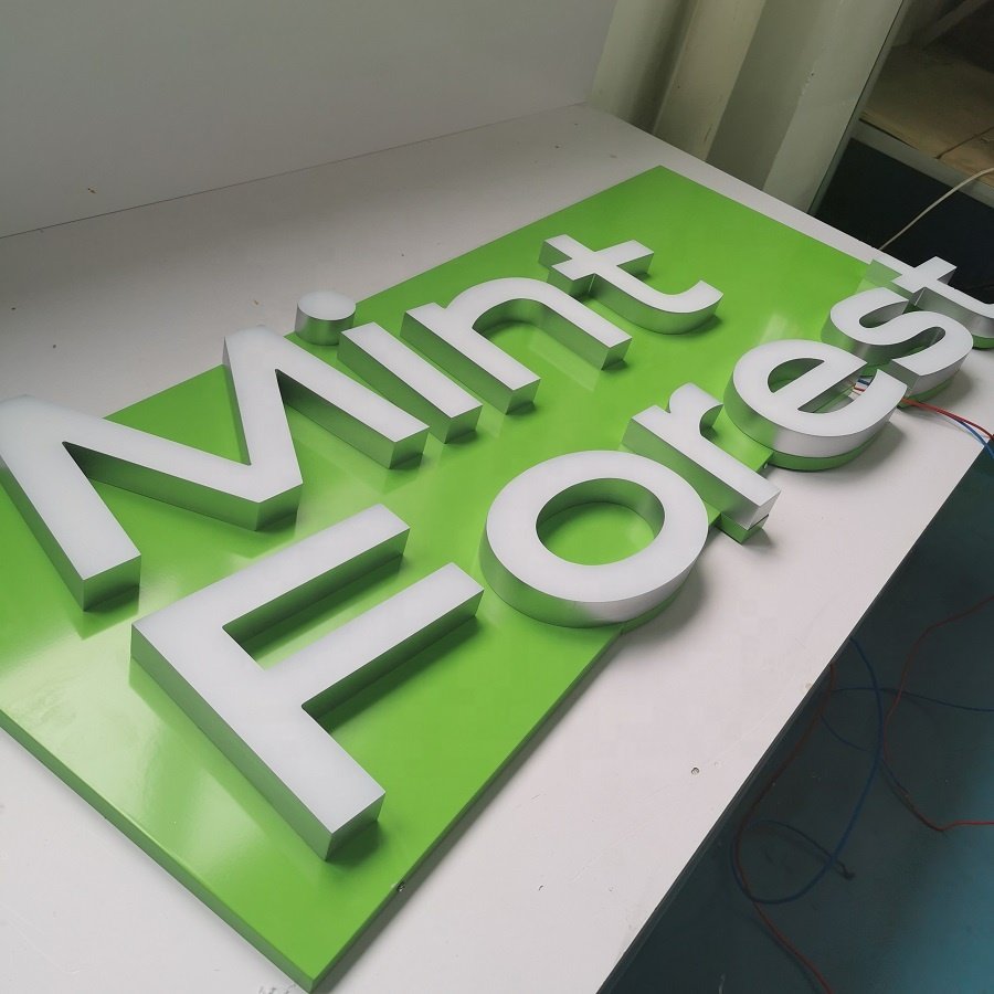 Skyseen Cheap Front Lit Sign Board Customized Letters Luminous Shop Advertising