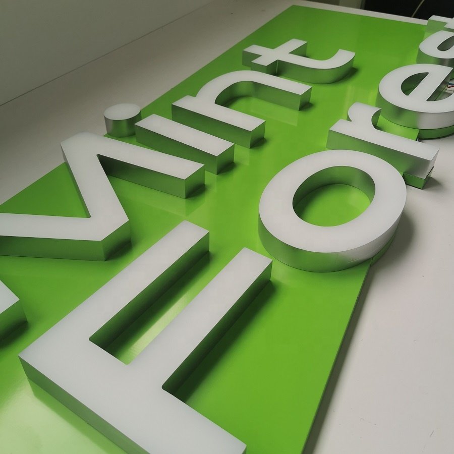 Skyseen Cheap Front Lit Sign Board Customized Letters Luminous Shop Advertising