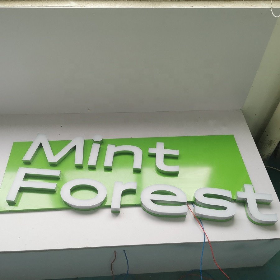 Skyseen Cheap Front Lit Sign Board Customized Letters Luminous Shop Advertising