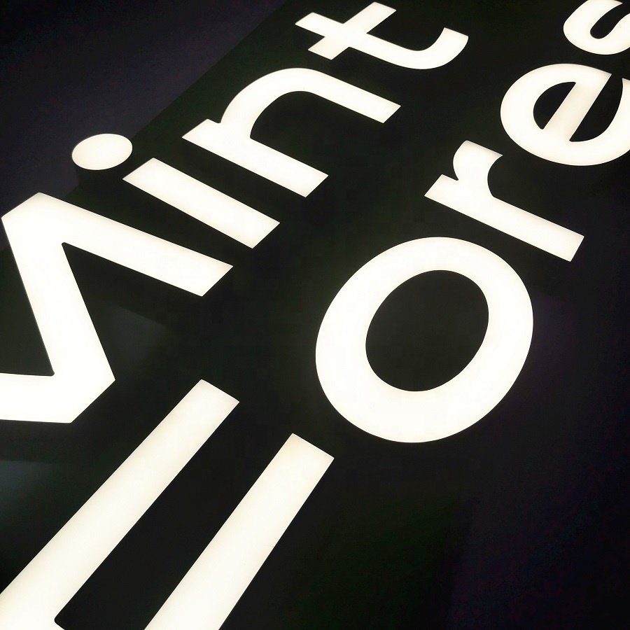 Skyseen Cheap Front Lit Sign Board Customized Letters Luminous Shop Advertising