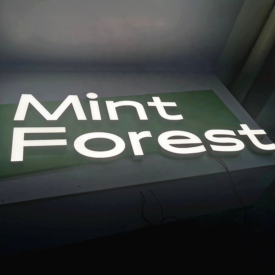 Skyseen Cheap Front Lit Sign Board Customized Letters Luminous Shop Advertising
