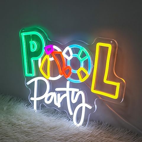 Glow-in-the-Dark PVC Neon Safety Lights Enhances Night Visibility for Cars Homes Companies Malls Versatile for Advertising
