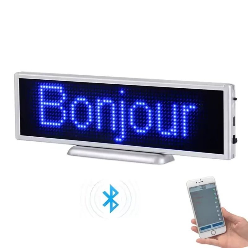 Programmable Scrolling Message LED Desk Board for meeting Reception Show supermarket advertising LED Bluetooth display desktop